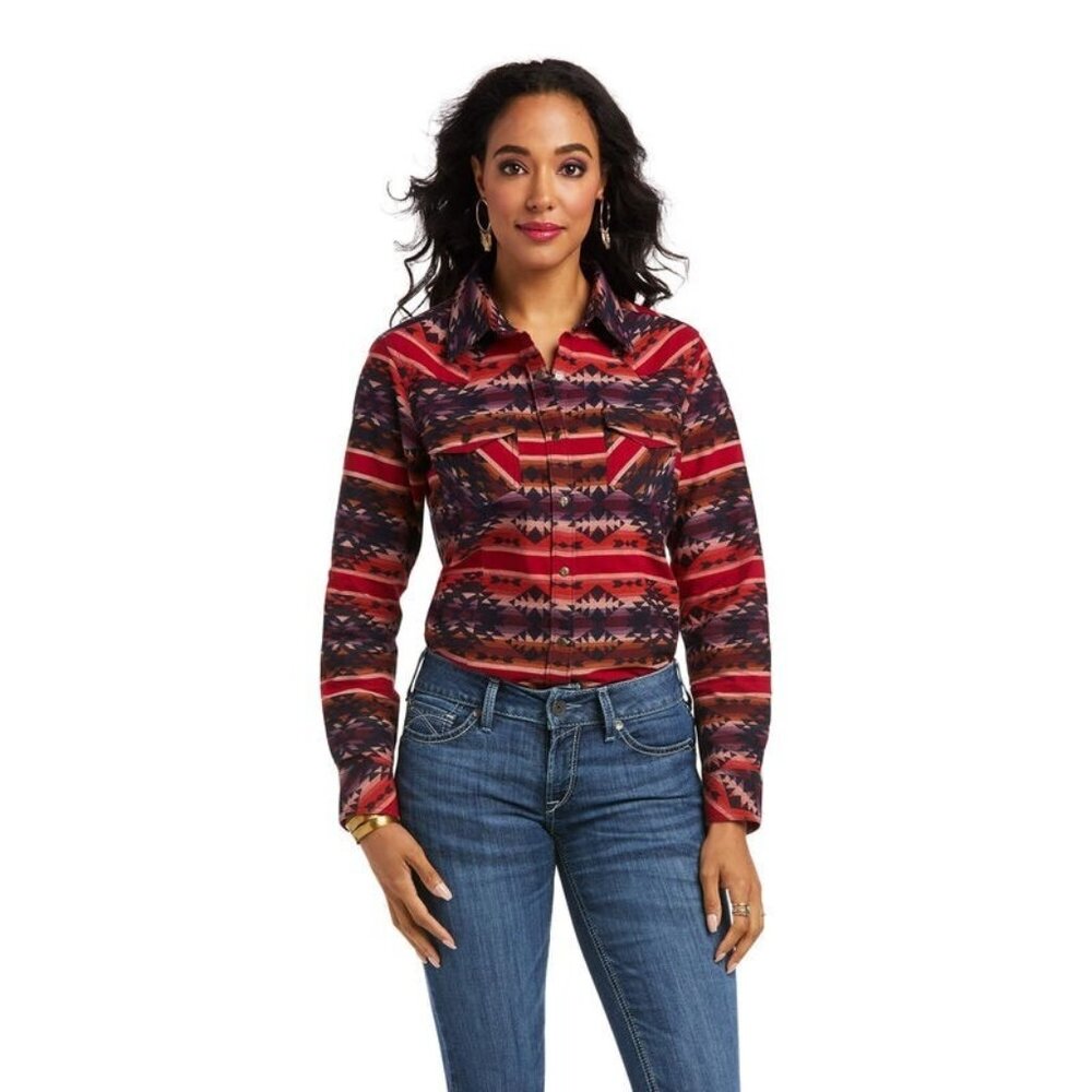 Ariat® Ladies REAL Sedona Serape Shirt Navajo Tribal Western Size Medium $65